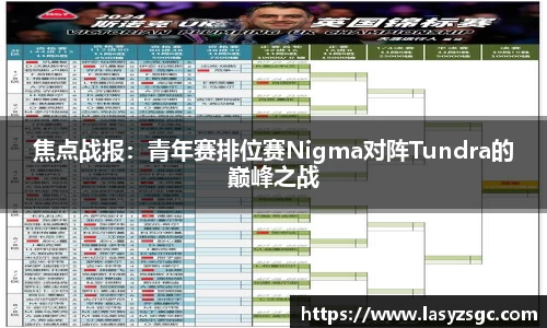 焦点战报：青年赛排位赛Nigma对阵Tundra的巅峰之战